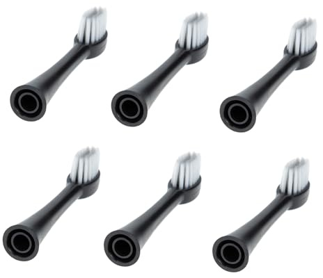 WEKADRIN Ersatzbürsten Weich und Wasserfest Elektrische Zahnbürstenköpfe 6 Stück Happy Brush aus Synthetischem Material Passend für Elektrische Zahnbürste X.q.m.q X-3
