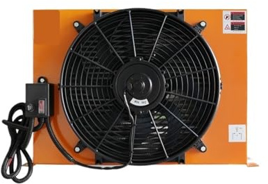 Radiatore aria-olio idraulico, Radiatore 'olio idraulico, di controllo a temperatura industriale AH1012T-CA per sistema idraulico CNC(AH0607T-12V/24V)