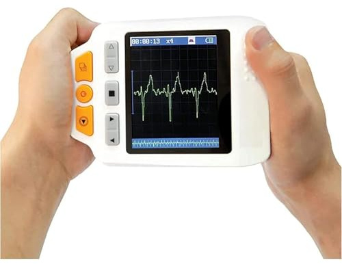 Mavdecll Portable Personal ECG Heart Monitor, ECG ECG Detector Electrocardiogram Of Cardiac Dynamics LCD Heart Rate Monitoring 24 Hours At Home