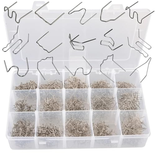 Soldadores pistola de soldagem de plástico Grapas De Soldadura De Plástico Precortadas, 3000/1600/100 Unidades, Para Reparación De Parachoques, 0,6/0,8 Mm(0.8 INSIDE opp bag)