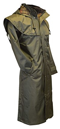 Walker & Hawkes Midland utomhuskappa med avtagbar huva, färg:, Oliv, XS