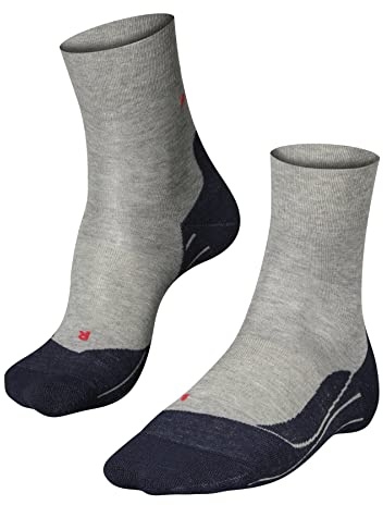 FALKE herr Löparstrumpor RU4 Endurance M So bomull funktionellt material antiblåsning 1 par, Grå Lightgrey 3406, 39-41