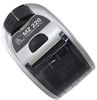 Zebra MZ220 Tragbarer Mobiler Bluetooth-Drucker, Thermobelegdrucker für direkte Netzwerke, drahtloses Netzwerk, mobiler Thermodrucker, Bluetooth, M2E-0UB0E020-00