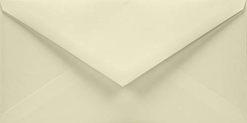 Netuno 100 Umschläge Elfenbein DIN Lang 11x22 cm schön und fein | 120g Aster Smooth Ivory · stilvolle und hochwertige cremefarbene Kuverts für Hochzeit, Einladungen & Grußkarten