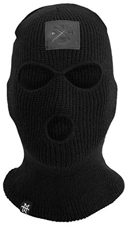 Manufaktur13 Balaclava - 3-Loch Sturmmaske, Sturmhaube, Skimaske in versch. Farben, Multifunktionsmaske, elastisch/dehnbar, gestrickt, geeignet für Motorrad, Fahrrad