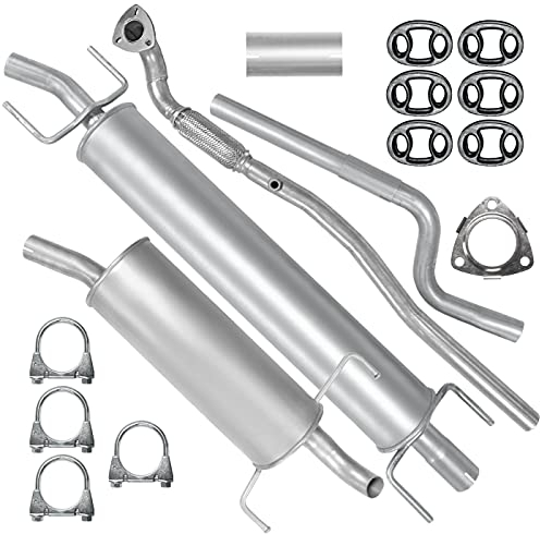 Adamot Auspuffanlage Schalldämpferset Auspuff für Opel Astra H 3 III 1.6 1.8