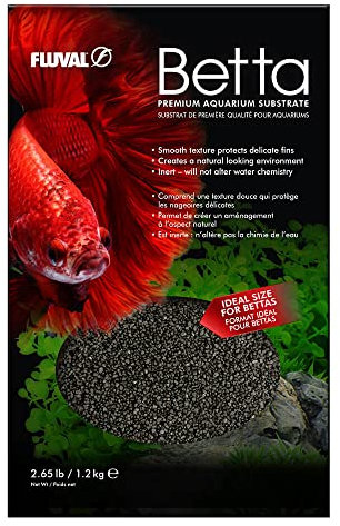 Fluval Betta Sand, Decorative Aquarium Gravel, Black