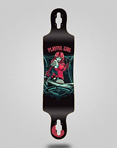 Glutier Skate Skateboard Longboard Deck 40x9 Drop Playfull