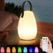 light to hope 2 Lampara de Mesa Exterior Recargable, Portatil LED Lampara Camping con Mando a Distancia, Regulable 8 Colores y Blanco Cálido, Lámpara Inalámbrica Para Jardín, Patio, Balcón