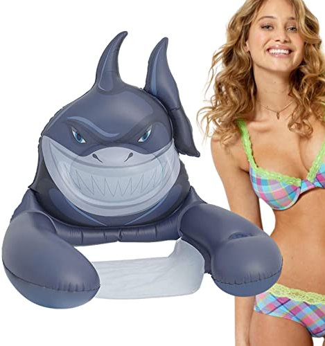 Rianpesn Pool-Floats - Aufblasbarer Stuhl für Erwachsene mit Griffen und Getränkehaltern - Aufblasbare Schwimmer für Poolschwimmen, Schwimmbad, Strand, See und Outdoor-Sommer