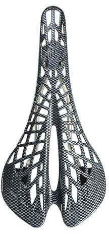 Xuanxi Selle de vélo légère en fibre de carbone respirante pour vélo de route, VTT, selle creuse facile à installer