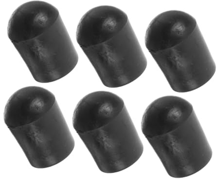 JOINPAYA 6 Stück Cello Endstift Gummikappen aus Gummi Rutschfest Einfache Montage für Cello und Kontrabass Schwarz Zubehör für Schüler