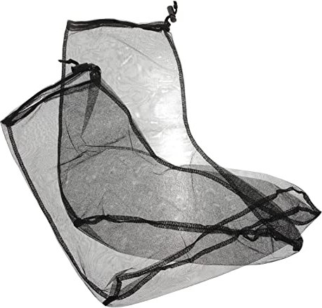 Couvre-pieds de Protection Jungle en Maille Noire, 1 Paire