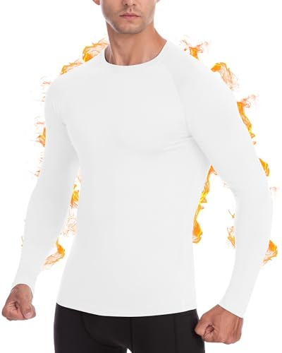Roadbox 1-2er Pack Herren Thermo Kompressionsshirt Langarm Innenfleece