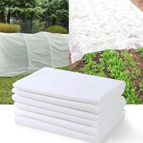 HAFRILY Garden Fleece Frost Protection 35gsm, 2m x 10m Horticultural Fleece for Plants Protection Frost, Non-Woven Fabric Plant Fleece Plant Covers for Winter Cover From Birds and Insects