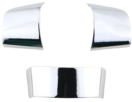 YQXMYGS Adatto for Ford Focus 2 MK2 2005-2011 Rivestimento del volante 3 pezzi Pannello pulsanti volante Copertura decorazione adesivi Accessori