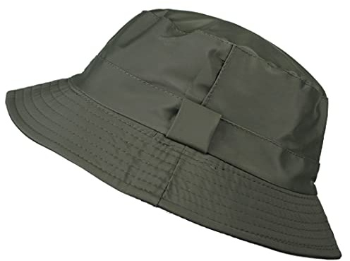 TOUTACOO, Sombrero, Gorro para la Lluvia en Nailon, Caqui Talla L