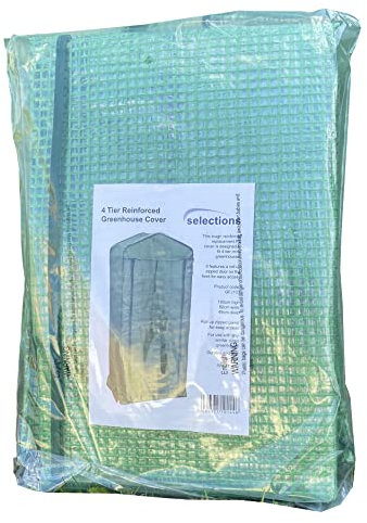 Selections Mini Greenhouse 4 Tier Reinforced Replacement Cover