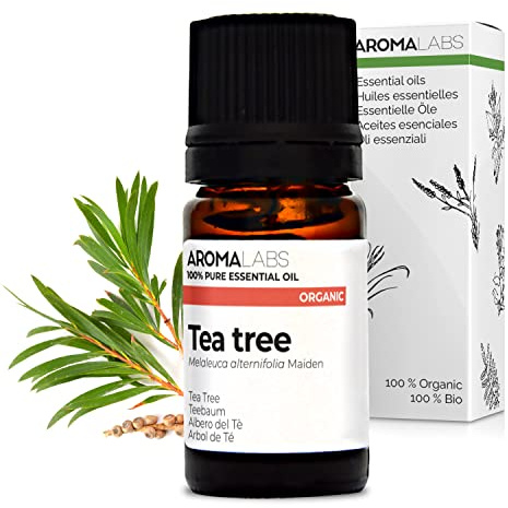 BIO - Tea Tree Essential Oil - 5mL - 100% Pure, Natural, Chemotyped and AB Certified - AROMA LABS (French Brand)