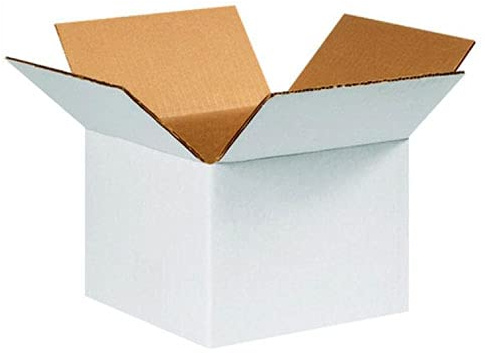 Doppelwellige Kartons, weiß, 50 x 40 x 40 cm, Verpackung, Umzugskartons, Umzugskartons, leicht und robust, 20 Stück, hergestellt in Italien