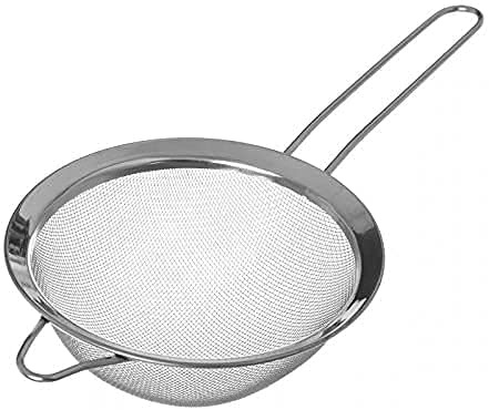 Colador de Acero Inoxidable - Juego de Malla Fina Redondo Microperforado en Varios Tamaños (16cm) para Cocina