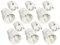Greate 6x Clavija y Enchufe Macho y Hembra de PVC - 2 Polos, 230V, 16A & 3,7kW - Schuko Blanco Con Alivio de Tensión, Protección IP20 Para Interiores