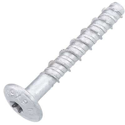 Betonschrauben Tellerkopf mit Korrosionsschutz Option 1 (6 x 40-100 Stück)