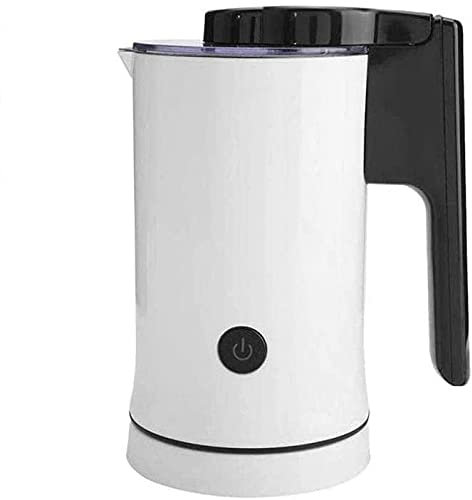 LSDRALOBPOI Mousseur à Lait Automatique Mousseur à Lait électrique Chauffe-Lait Steamer Automatique Froid Chaud Mousseur À Lait Réchauffeur De Mousse Intérieur sur Bâton (Blanc) 1022