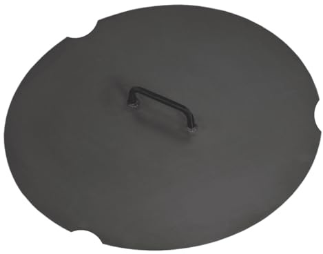 Deckel für Feuerschale Funkenschutz Grillabdeckung Abdeckung für Feuerstelle in 3 Größen (82cm)