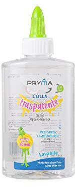 Pryma Colla Trasparente Lavabile 147 ml – Colla Liquida per Carta, Cartone, Tessuti, Lavoretti Creativi e Scuola, Facile da Applicare e Rimuovere