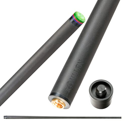 KONLLEN Carbon Fiber Billardqueue-Spitze für Uniloc-Gewinde | Pool Queue-Spitze mit geringer Abweichung | 10,75/11,75/12,75 mm-Spitze für einfache Kontrolle & Präzision