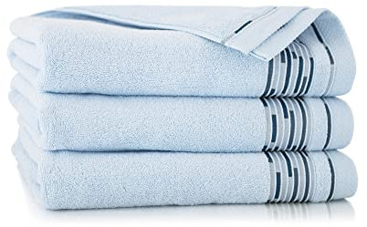 ZWOLTEX Design Handtuch Sets - Badetuch - Handtuch - Gästetuch I 100% Ägyptischer Baumwolle I Sammlung Grafik - Grafik Lapis-5444 2X(70x140)