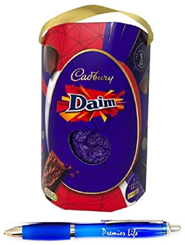 Cadbury Daim Chocolate Easter Egg 239g with Premier Life Store Pen