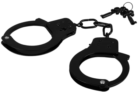 EIS, Fesseln, Handschellen aus Metall, mit Sicherheitshebel, inklusive 2 Schlüssel