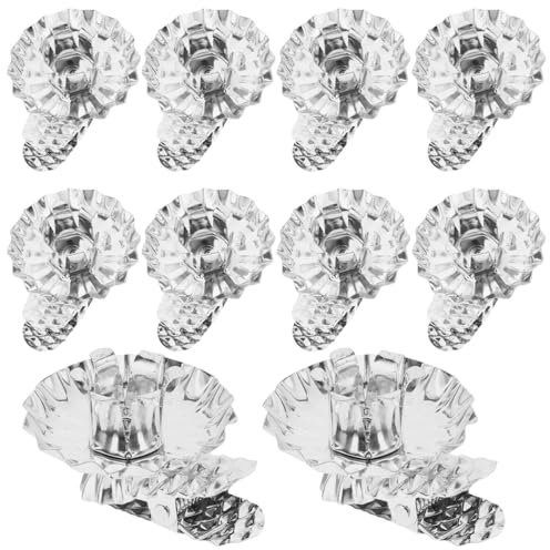 Garneck 10stücke Weihnachtskerzenhalter Clips Förmige Clips Für Weihnachtsbaumdekoration Für Stumpenkerzen Und Festliche Anlässe