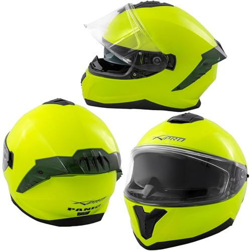 Integralhjälm, motorcykelhjälm, sparkhjälm, innersolskydd, hjälm, Touring, Fluo L