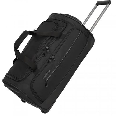 TRAVELITE Crosslite 5.0 Rollenreisetasche M, Schwarz, Unisex, Erwachsene, Schwarz, LÄSSIG