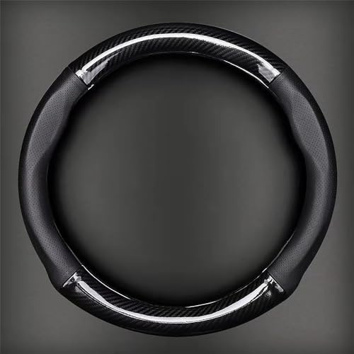 ZNQRY Auto Lenkradbezug für Mercedes Benz C Klasse C180 C200 C220d C300 C300d C400 C43/C63/C63S rutschfest Lenkradschutz Lenkradhülle Lenkrad Wrap Protector Lenkradbezüge,Black-O Type