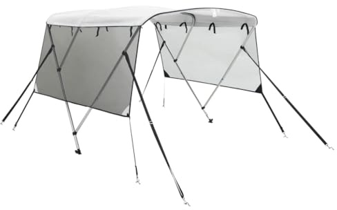 vidaXL Toldo Bimini 3 Arcos con Paredes Laterales de Malla