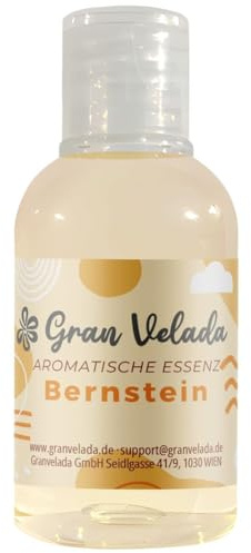 Gran Velada - Duftöl Bernstein 250 ml | Duftöl für Kerzen, Seifen & Diffuser, Exotisches Parfumöl, Amber Duft Essenz, Hochkonzentriert für Raumduft und Kosmetik, Handgemachte Sorgfalt