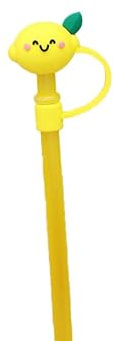 Yellow Lemon Strawes Cover for Stanley 40&30 Oz Cup, 8mm Silicone Strawes Covers Cap for Stanley Cup Accessories, Cute Straw Topper for Tumblers, Straw Cap Stopper for Reusable Straw Tip Lids,Straws