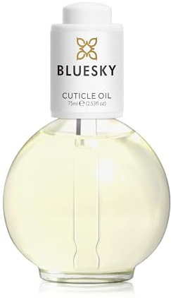 Bluesky Cuticle Oil for Nails 75ml - Nail Oil with White Tea Scent Salon Size - Hydrating Cuticle Care for Dry Damaged Nails - Professional and Home Use
