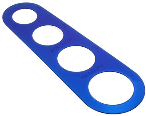SHOWERORO Strumento in Acciaio Inossidabile Per Misurare Gli Spaghetti Righello 4 Fori Per Porzioni Di Pasta Utensile Di Misurazione Per Cucina