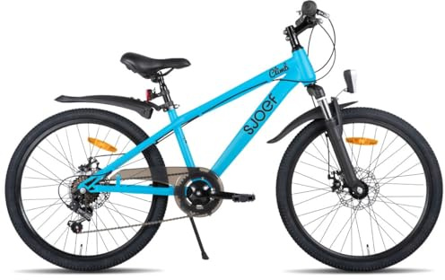 SJOEF Climb Kinderfahrrad/Mountainbike 24 Zoll |Ab 8-12 Jahren | Kinder Fahrrad für Jungen/Jugend | MTB mit 6 Shimano-Gänge & Scheibenbremsen