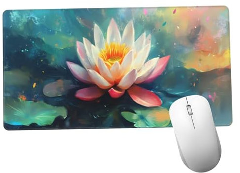 Verde Alfombrilla Ratón 600x300x3mm Alfombrilla Raton XXL con Base de Goma Antideslizante, Accesorios Gaming Paisaje, Ordenador Gamer Regalos, Mouse Pad Gaming Mejora La Precisión Y La Velocida Y1154