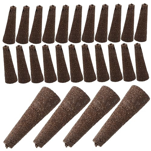 TINEASUR 50 Éponges de Culture en Tourbe pour Jardinage Hors-Sol, 50 Pièces, Substrat Sûr sans Sol, pour Pépinières et Culture Hydroponique en Serrage Traditionnelle