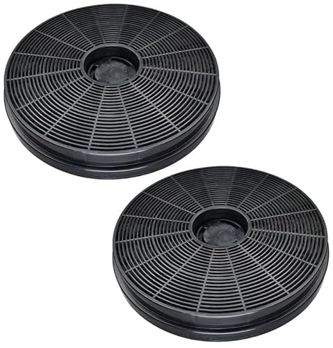 Filteilect 2 Pack Activated Carbon Range Hood 174mm x 174mm x 25mm Kitchen Extractor Fan Replacement Filter for Odour Control