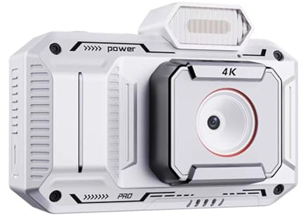 Appareil photo 4K compact avec stabilisation de mouvement, effet vintage