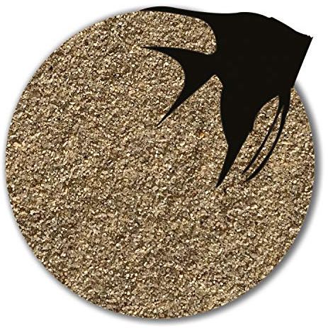 Anbobo 5 kg Aquariumsand Aquariumkies Natur beige gerundet und feuergetrocknet (0,3-0,6 mm)