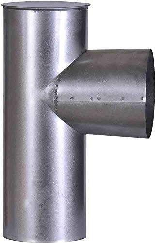 FIREFIX A120/KK FAL - Tubo in lamiera d'Acciaio per Stufa, ø 120 mm, Spessore 0,6 mm, con manicatura Interna, Lunghezza Saldatura Laser, Colore: Argento
